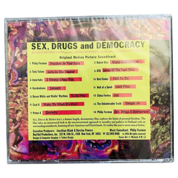 Sex Drugs and Democracy Motion Picture Soundtrack NEW SEALED CD 1994 Karabekians - Picture 2 of 2